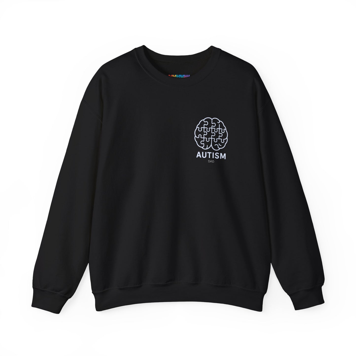 Autism Awareness DAD Heavy Blend™ Crewneck Sweatshirt.