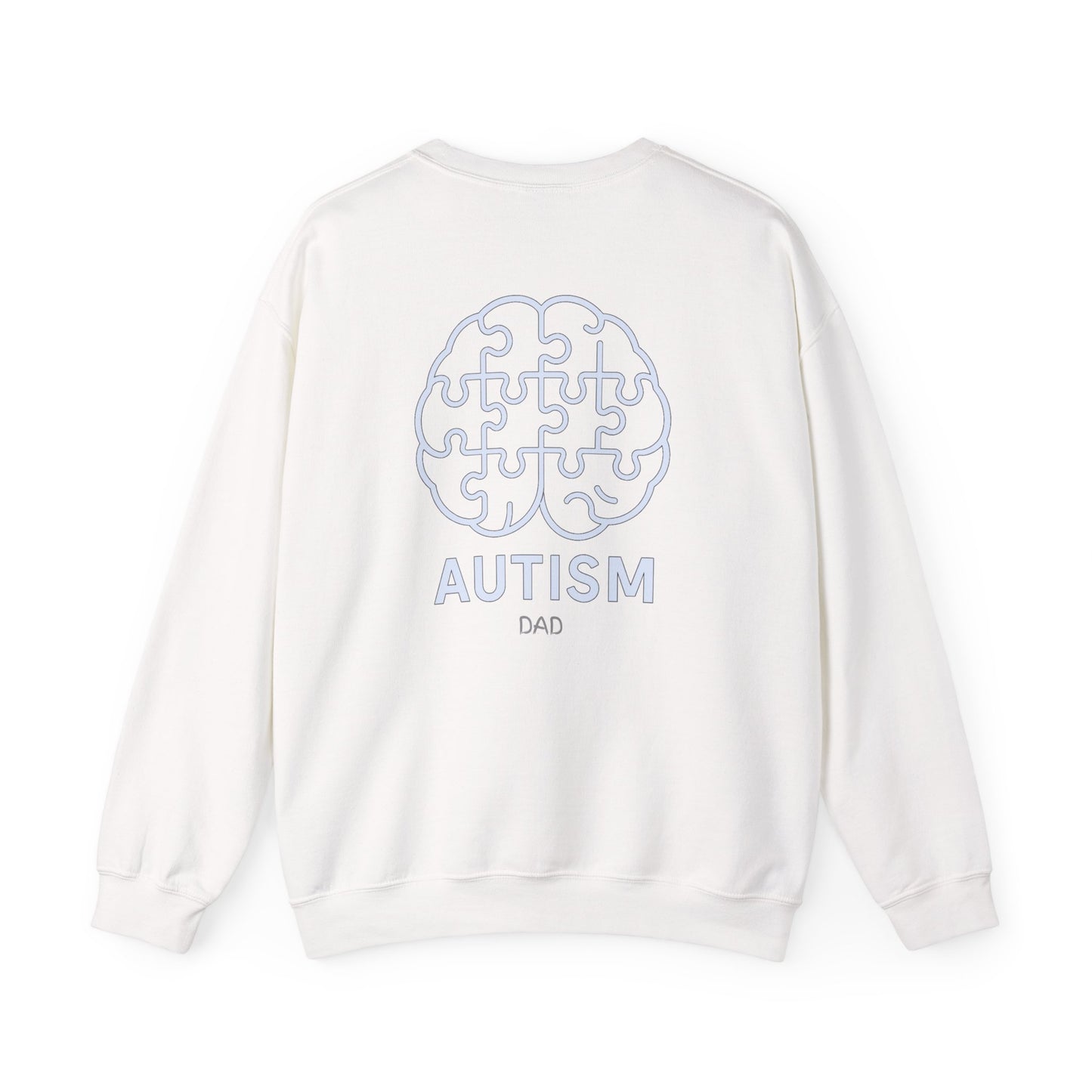 Autism Awareness DAD Heavy Blend™ Crewneck Sweatshirt.