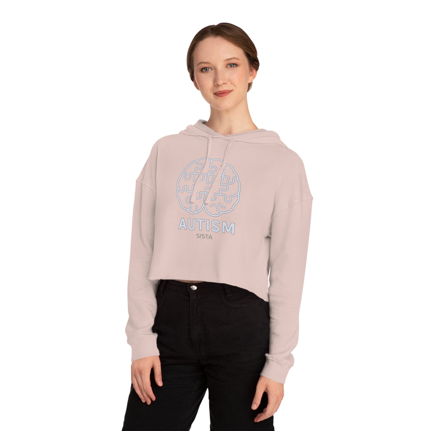 Autism Awareness Cropped Hooded Sweatshirt for TEENAGERS - Stylish and Supportive Apparel