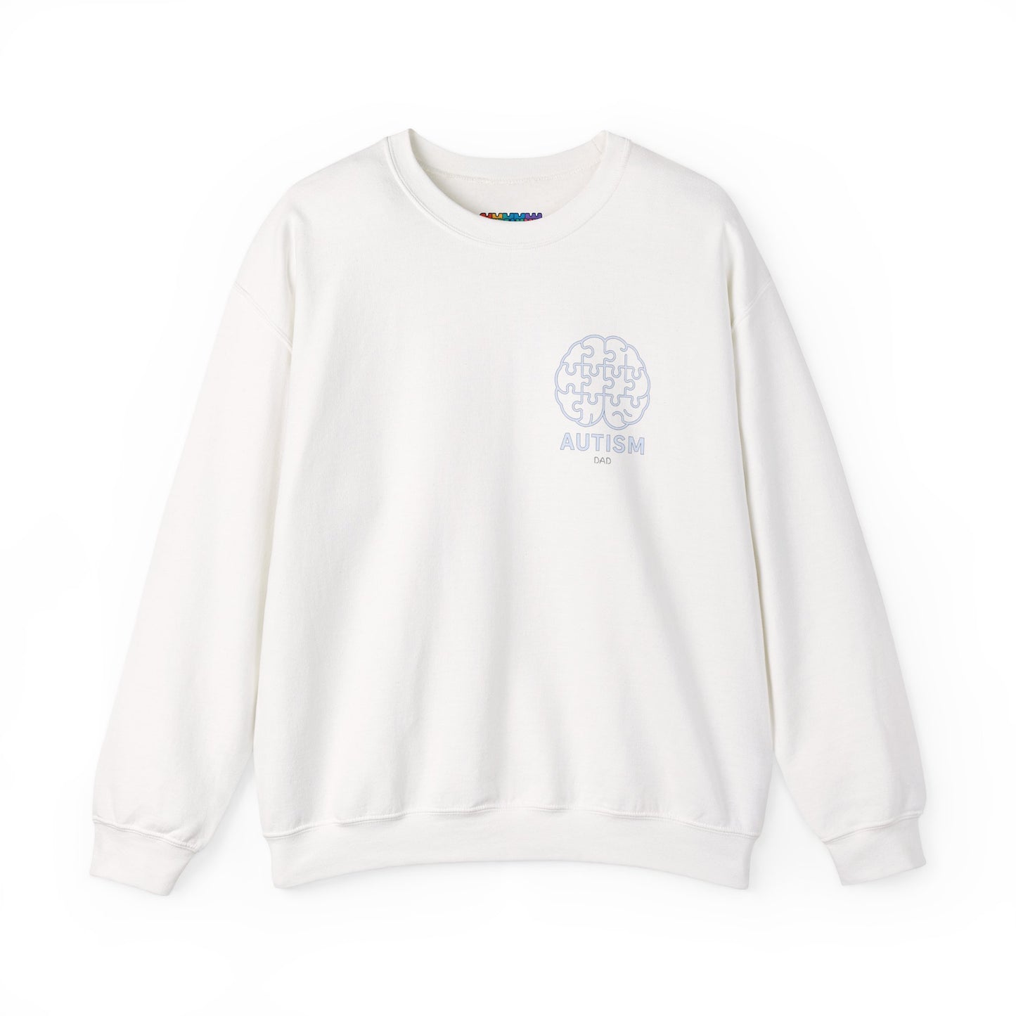 Autism Awareness DAD Heavy Blend™ Crewneck Sweatshirt.