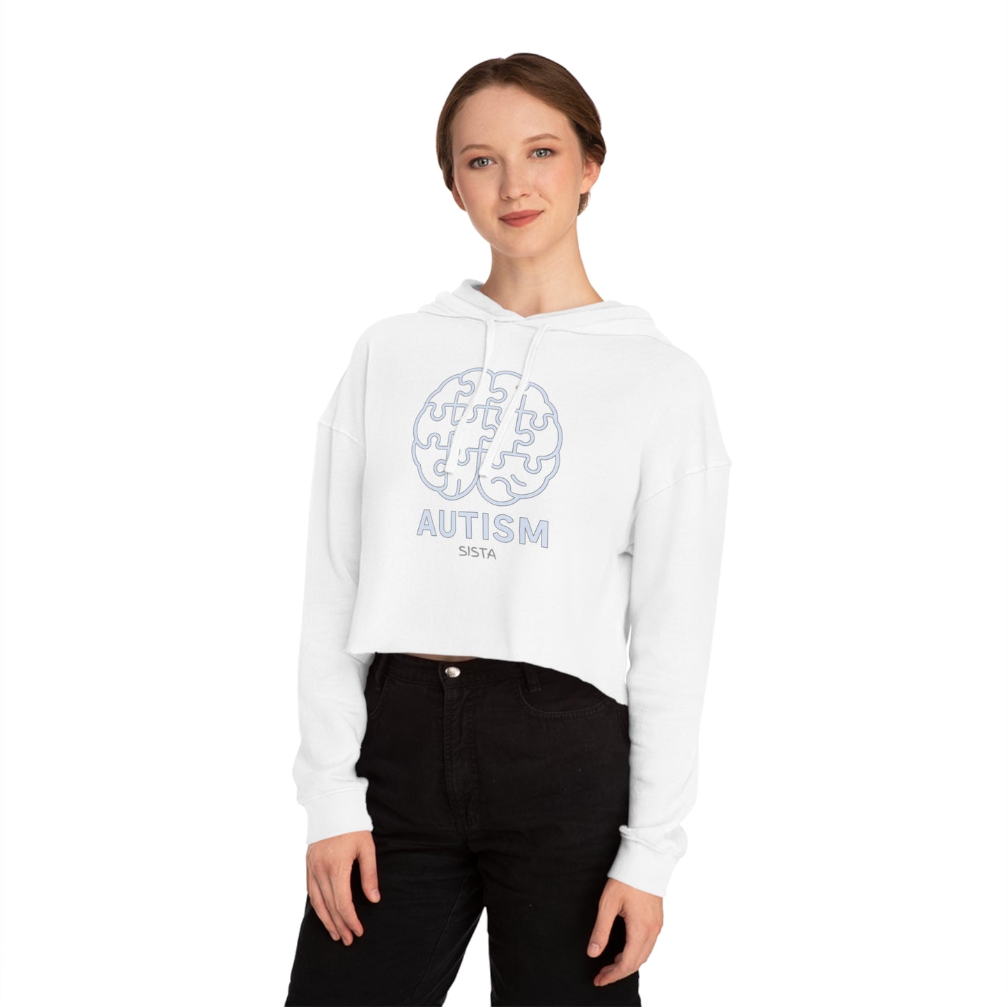 Autism Awareness Cropped Hooded Sweatshirt for TEENAGERS - Stylish and Supportive Apparel
