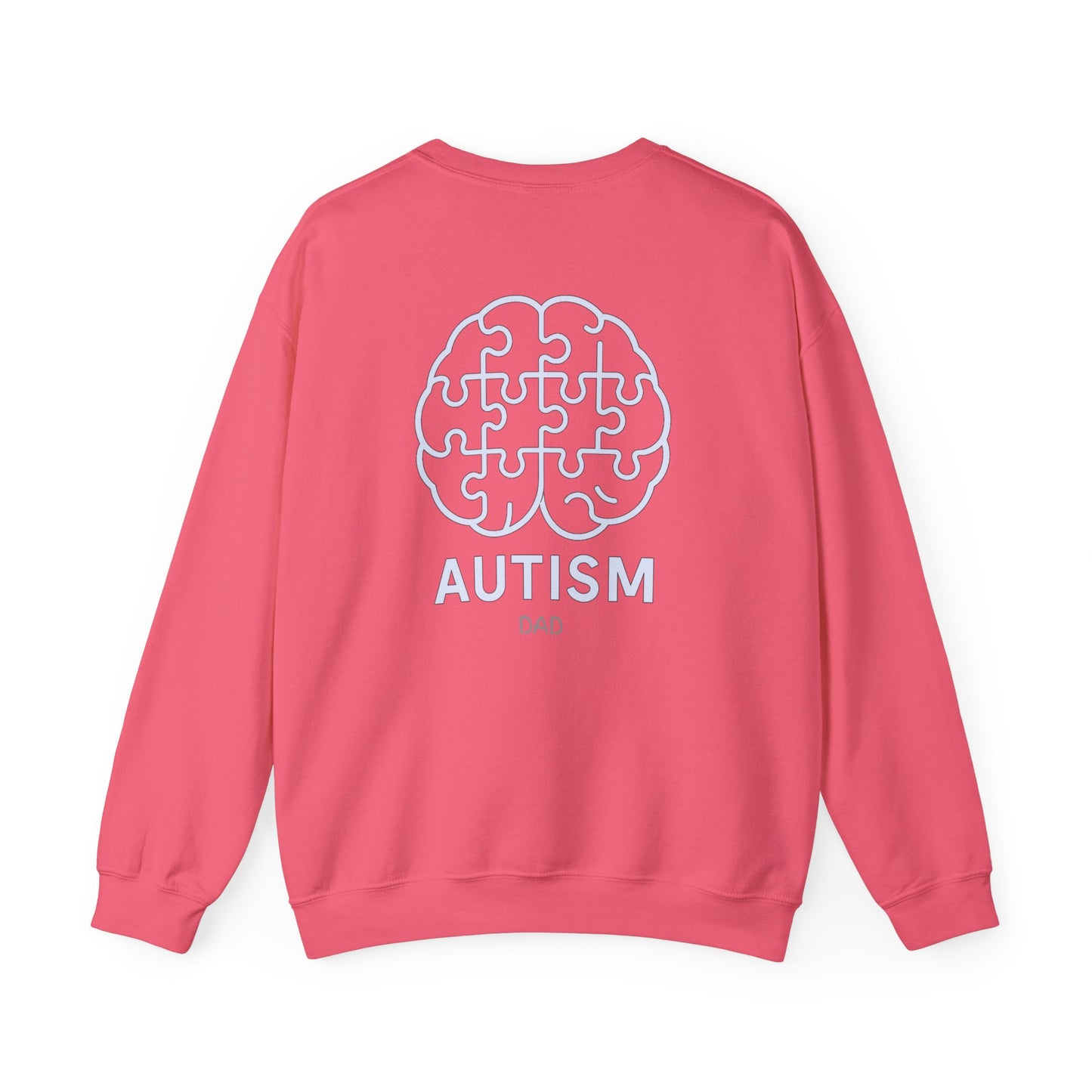 Autism Awareness DAD Heavy Blend™ Crewneck Sweatshirt.