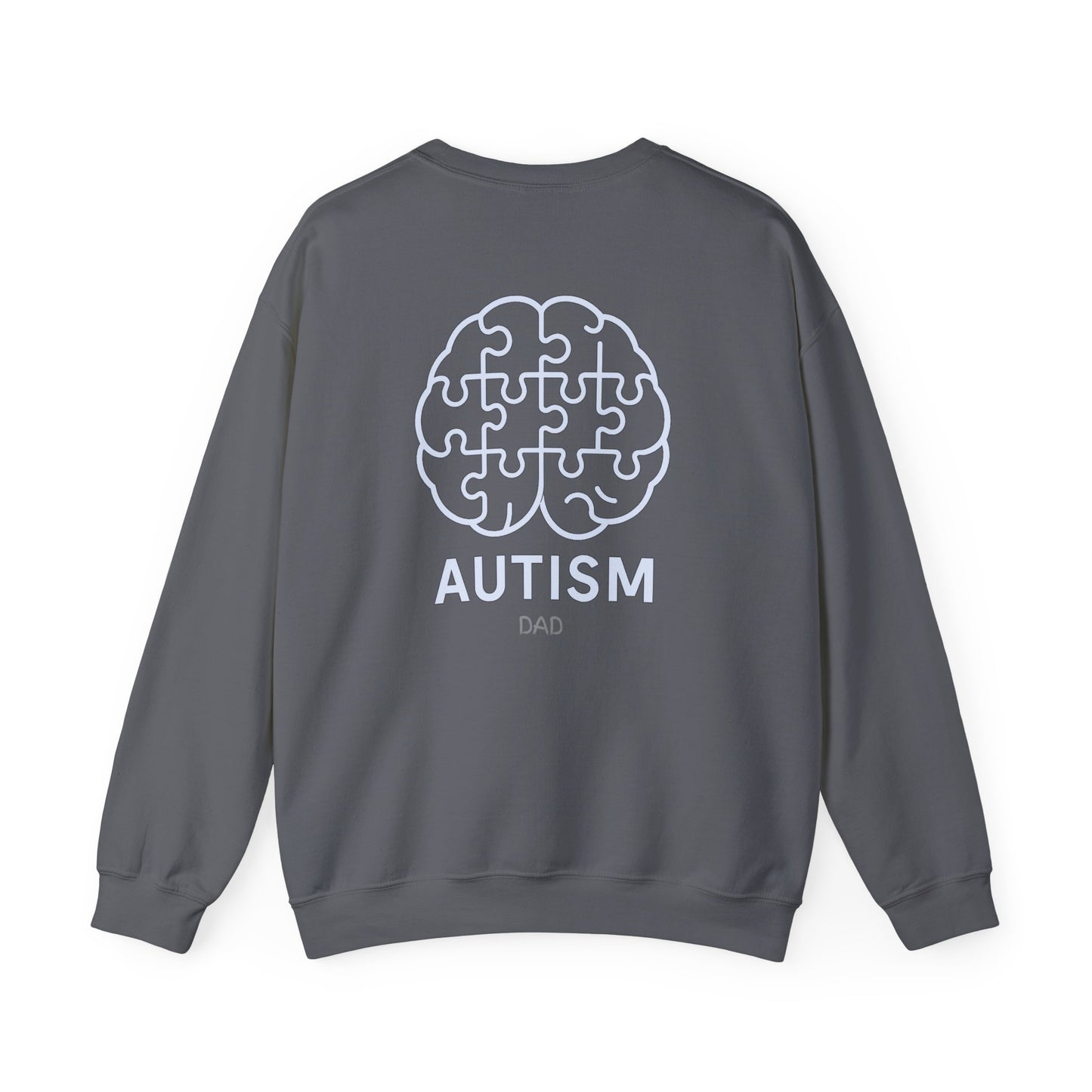 Autism Awareness DAD Heavy Blend™ Crewneck Sweatshirt.