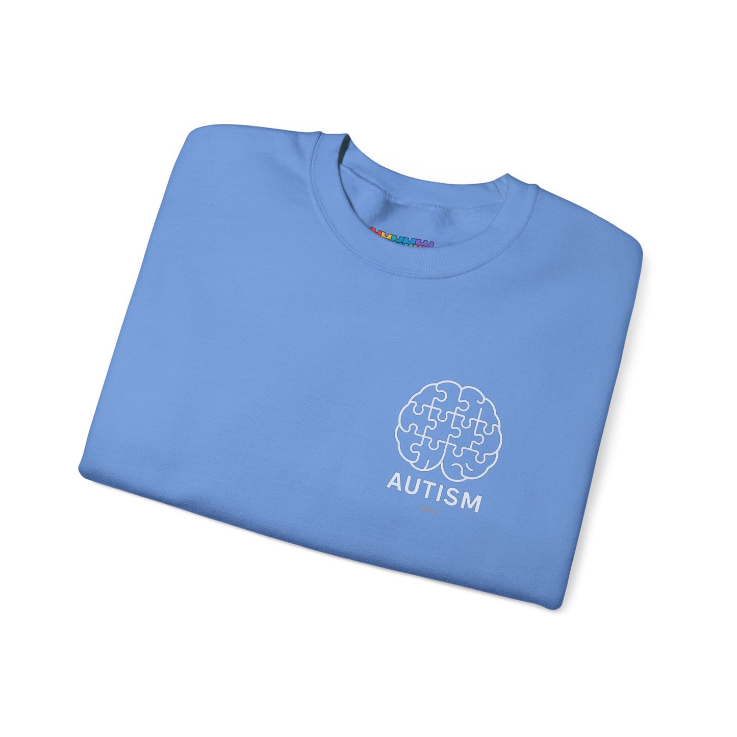 Autism Awareness DAD Heavy Blend™ Crewneck Sweatshirt.