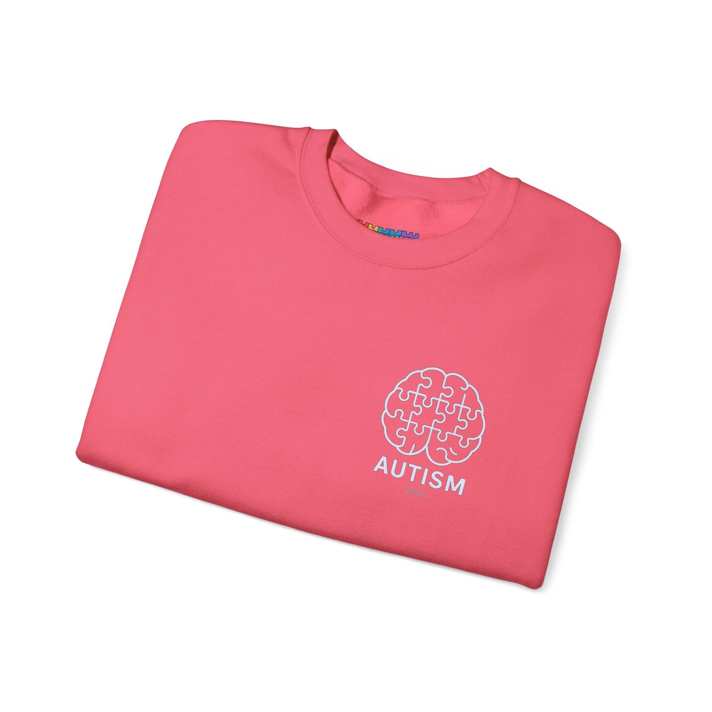 Autism Awareness DAD Heavy Blend™ Crewneck Sweatshirt.