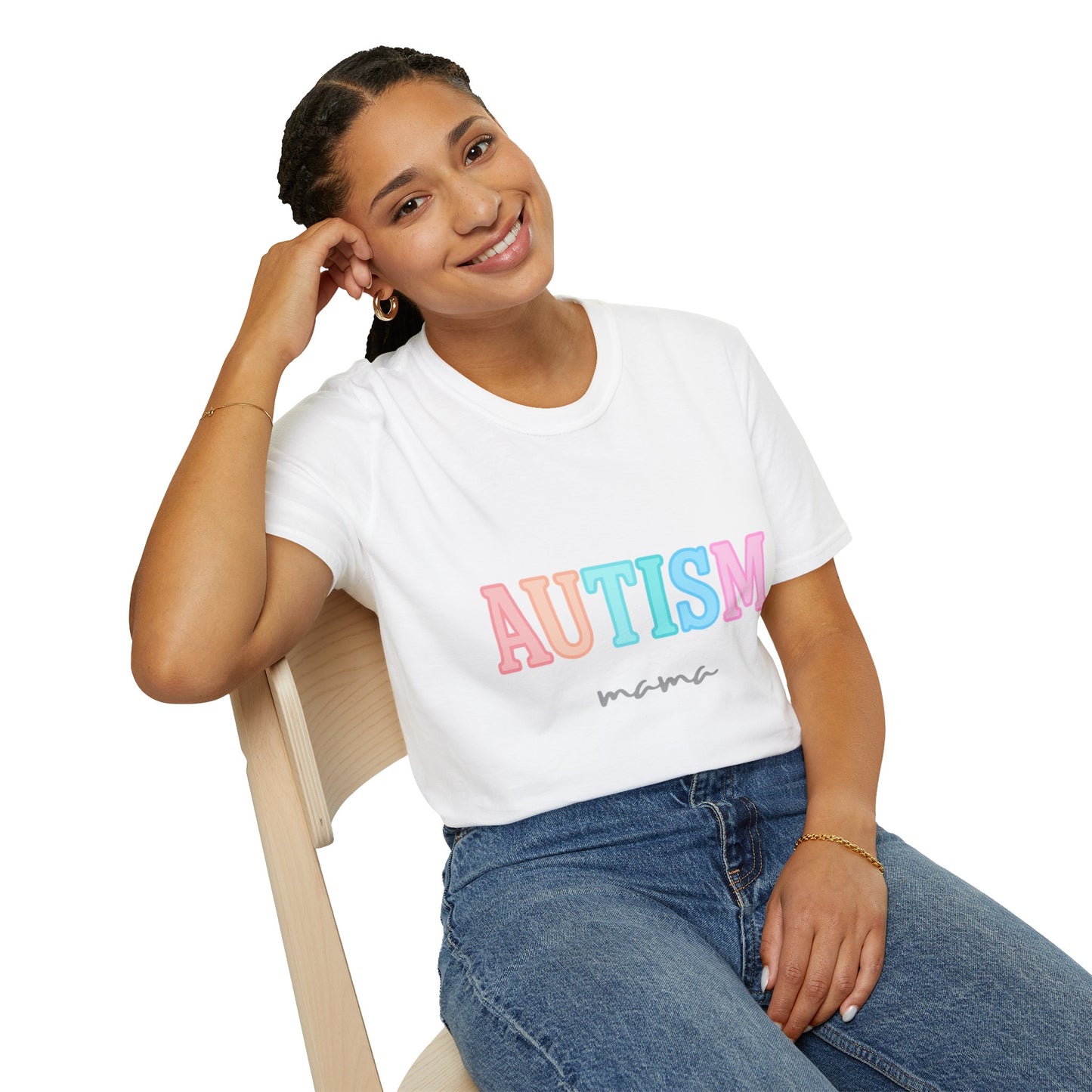 Autism Mama Unisex Softstyle T-Shirt - Supportive and Stylish