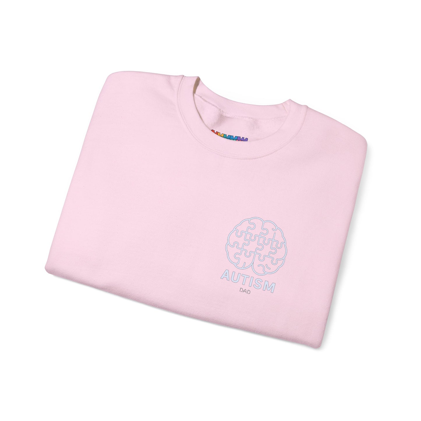 Autism Awareness DAD Heavy Blend™ Crewneck Sweatshirt.