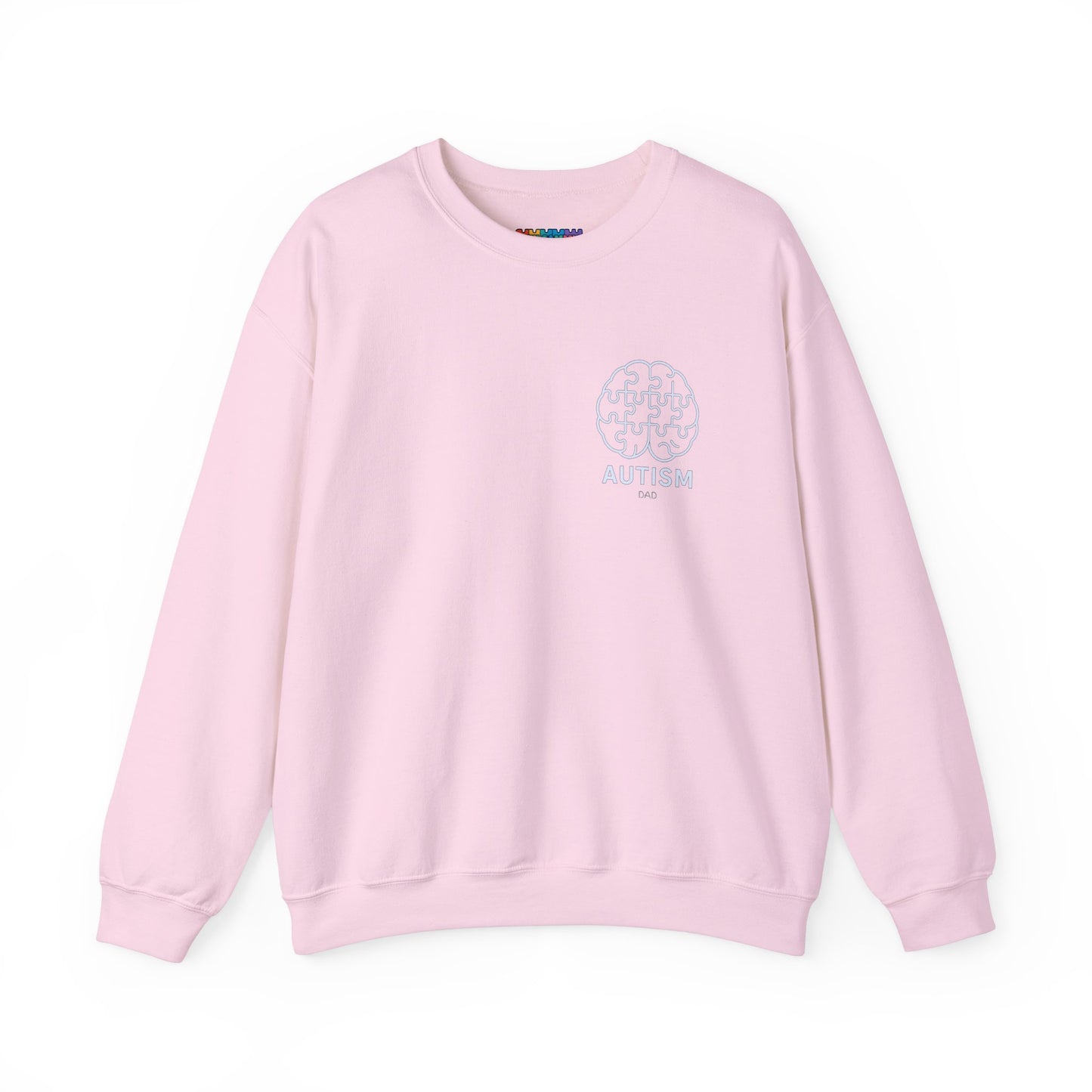 Autism Awareness DAD Heavy Blend™ Crewneck Sweatshirt.