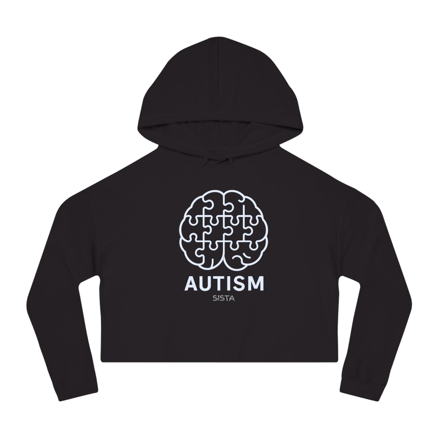 Autism Awareness Cropped Hooded Sweatshirt for TEENAGERS - Stylish and Supportive Apparel