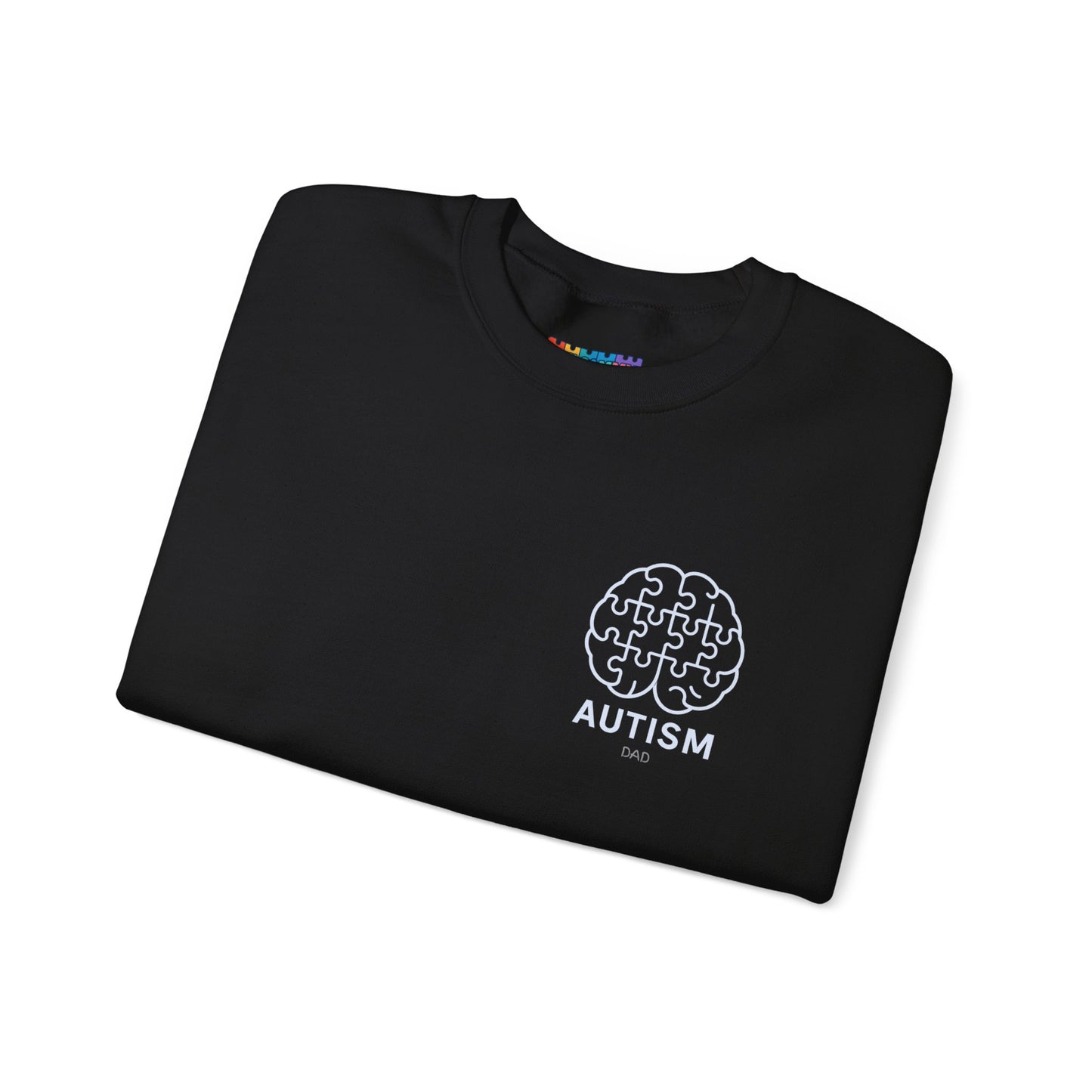 Autism Awareness DAD Heavy Blend™ Crewneck Sweatshirt.
