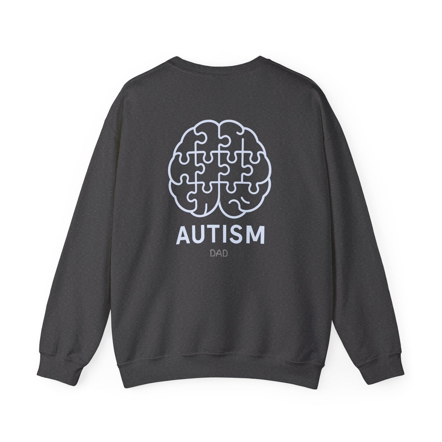Autism Awareness DAD Heavy Blend™ Crewneck Sweatshirt.