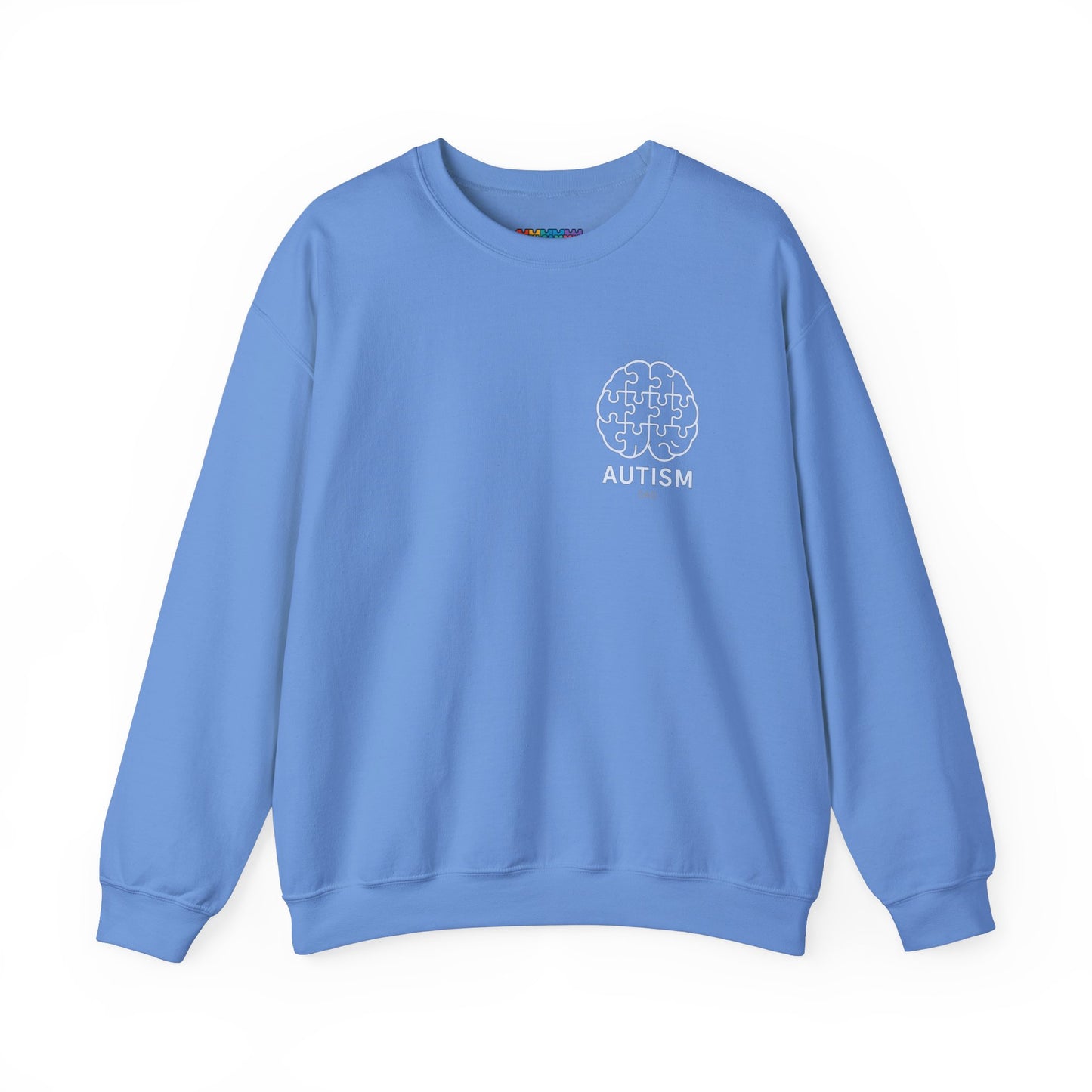 Autism Awareness DAD Heavy Blend™ Crewneck Sweatshirt.