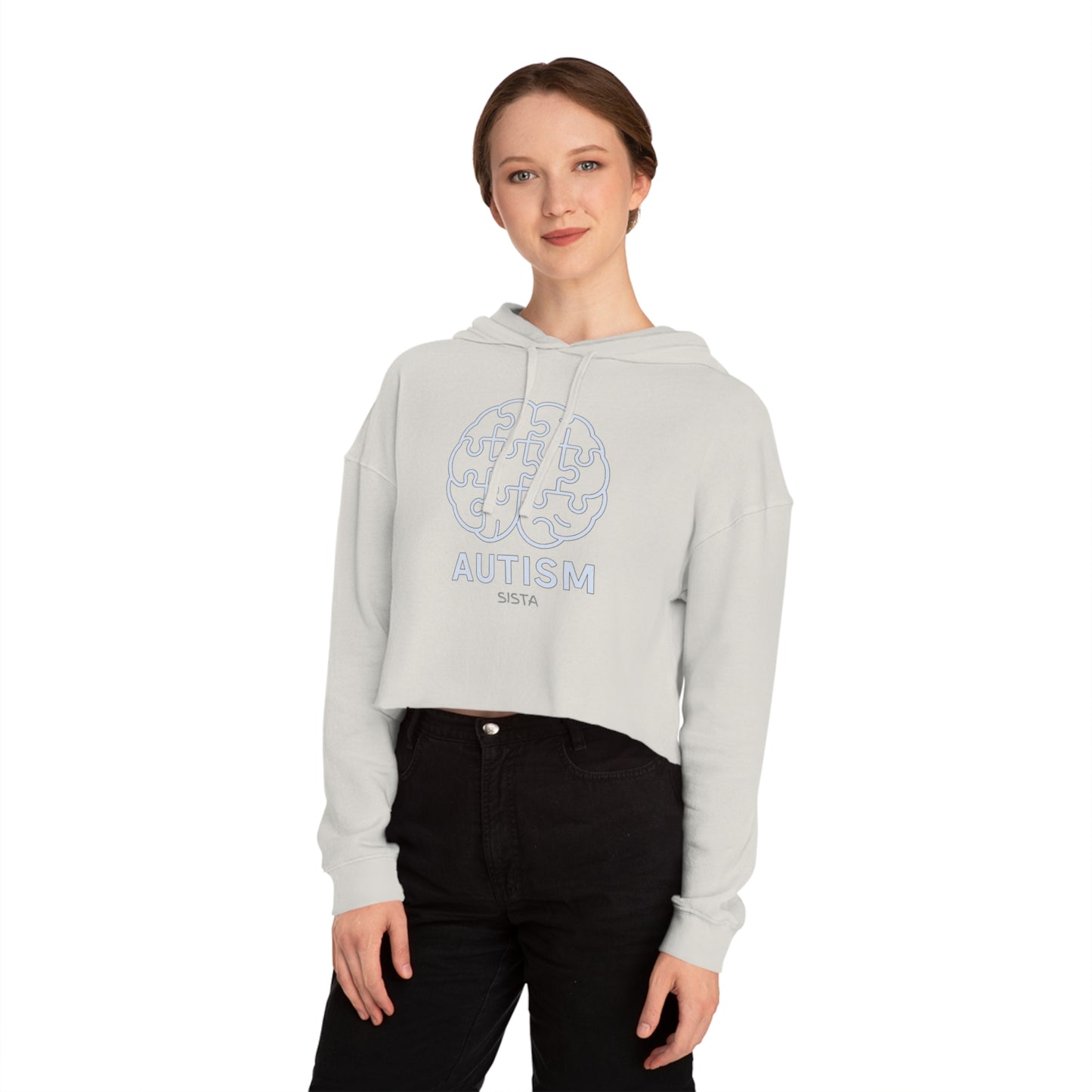 Autism Awareness Cropped Hooded Sweatshirt for TEENAGERS - Stylish and Supportive Apparel