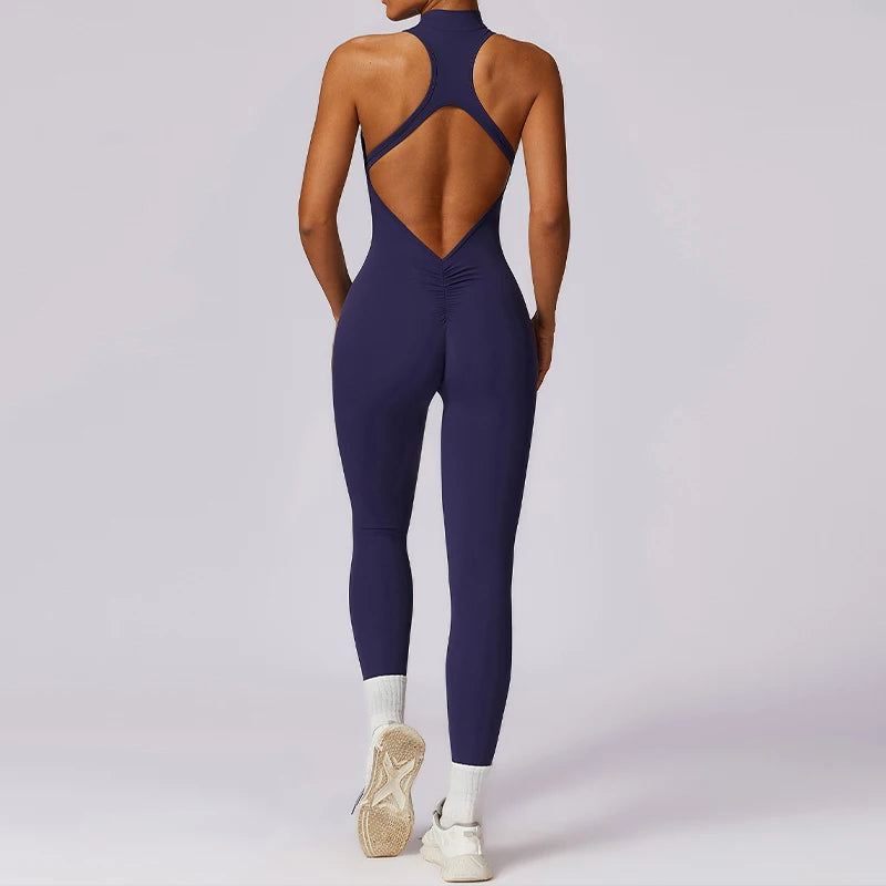 LuxeFit Sleeveless Active Jumpsuit Cammy