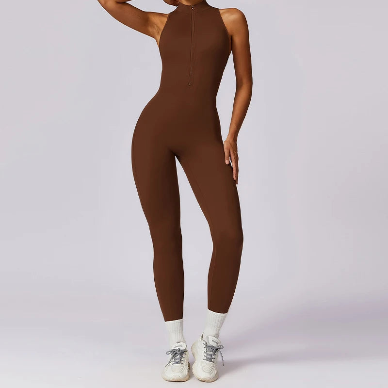 LuxeFit Sleeveless Active Jumpsuit Cammy