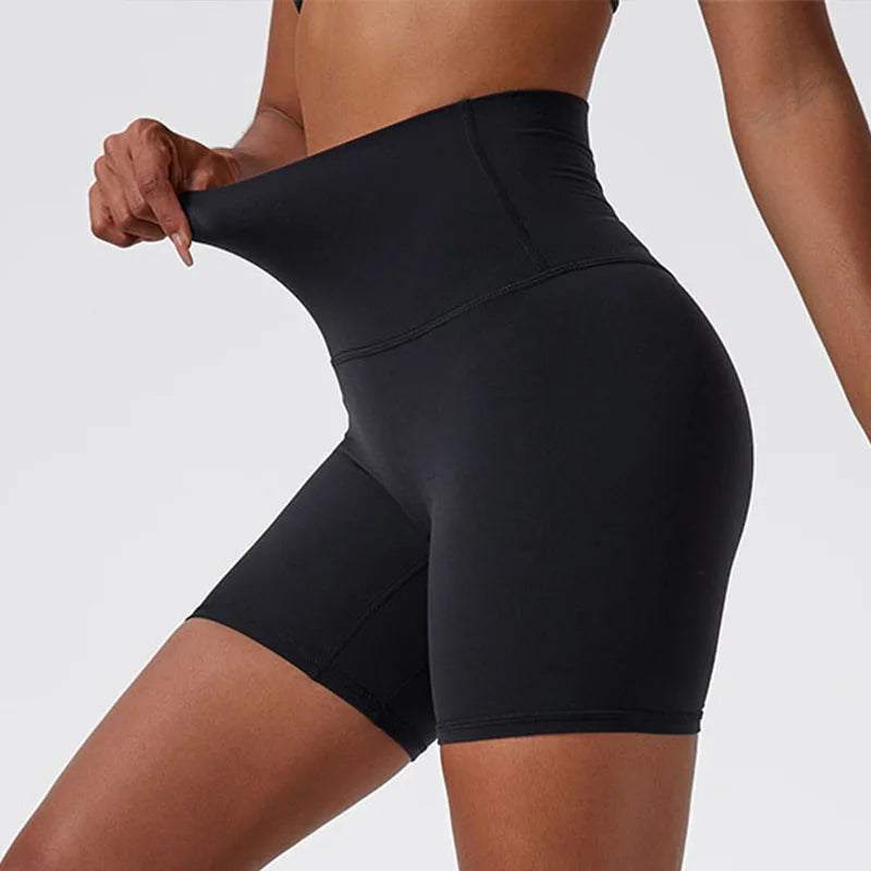 SculptFit High-Waist Cycling Shorts